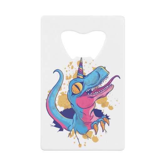 Unicornisaurus Creditkaart Flessenopener (Voorkant)