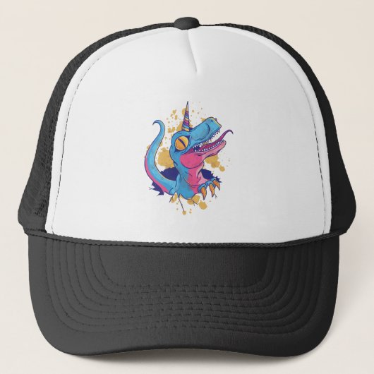Unicornisaurus Trucker Pet (Voorkant)