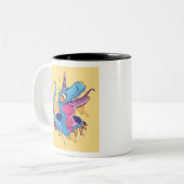 Unicornisaurus Tweekleurige Koffiemok (Voorkant links)