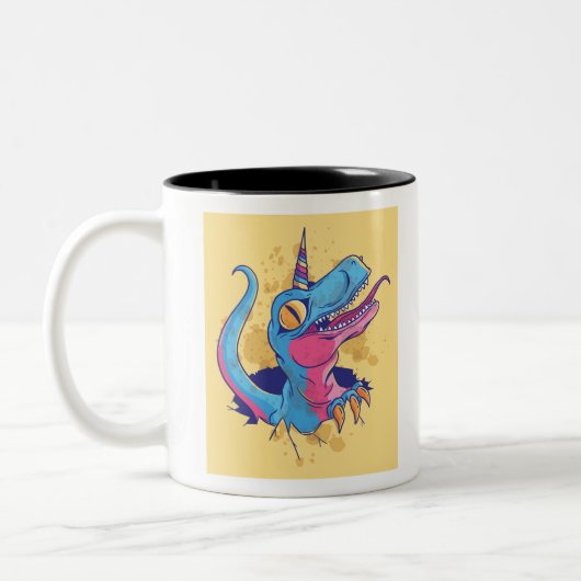 Unicornisaurus Tweekleurige Koffiemok (Links)