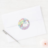Unicornl Verjaardag Stickers Gepersonaliseerd (Envelop)