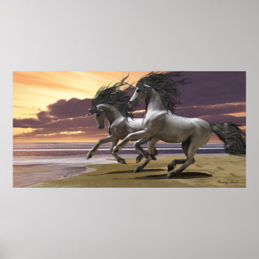 Unicorns afspelen Deel 1 Afdruk Poster (Voorkant)
