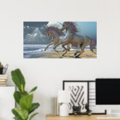 Unicorns afspelen Deel 2 Afdruk Poster (Thuiskantoor)