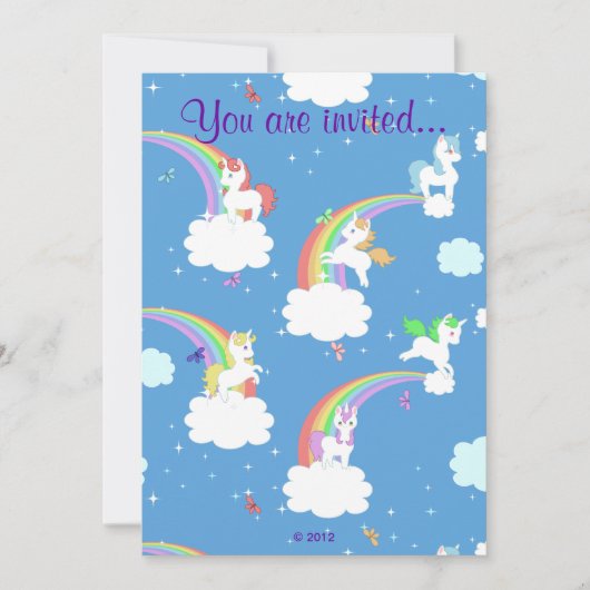 Unicorns afspelen kaart (Voorkant)