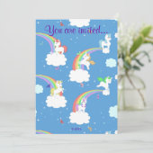Unicorns afspelen kaart (Staand voorkant)