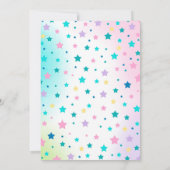 Unicorns and Dragons Birthday Invitation Magical Kaart (Achterkant)