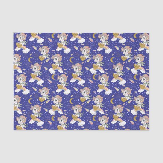 Unicorns And Rainbows Tissuepapier (Voorkant)