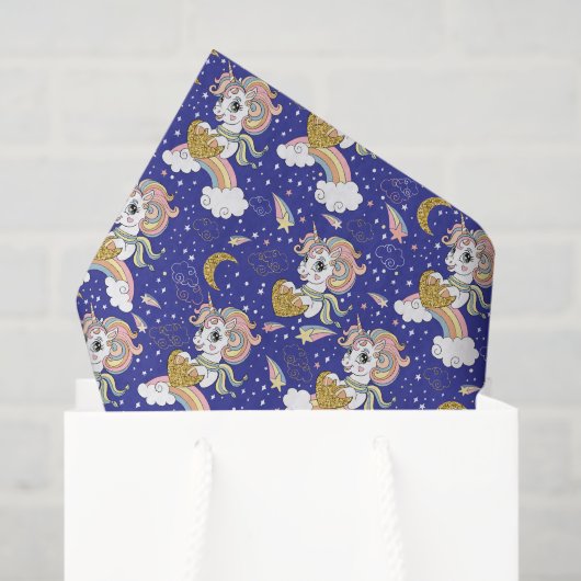 Unicorns And Rainbows Tissuepapier (Cadeauzakje)