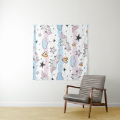 Unicorns and stars pattern wandkleed (In Situ (horizontaal))