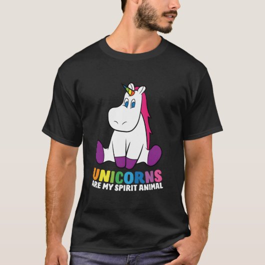 Unicorns Are My Spirit Animals Unicorns T-shirt (Voorkant)