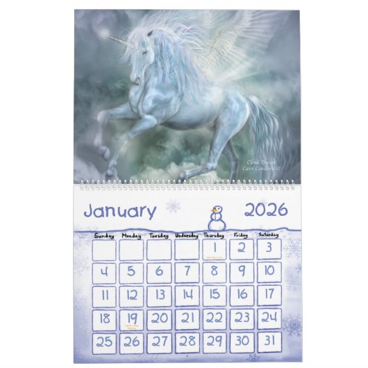Unicorns Art Agenda 2012 Kalender (Jan 2026)