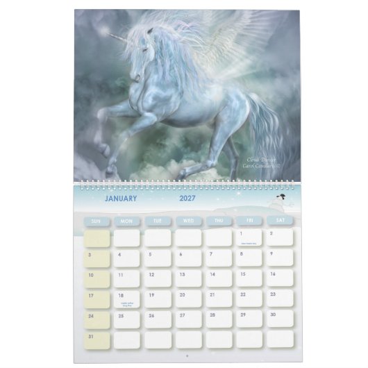 Unicorns Art Calendar 2011 Kalender (Jan 2027)