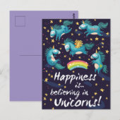 Unicorns Briefkaart (Voorkant / Achterkant)