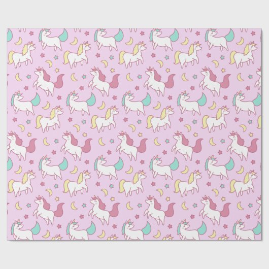 Unicorns Cadeaupapier (Vlak)