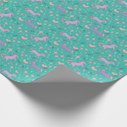 Unicorns Cadeaupapier (Hoek)