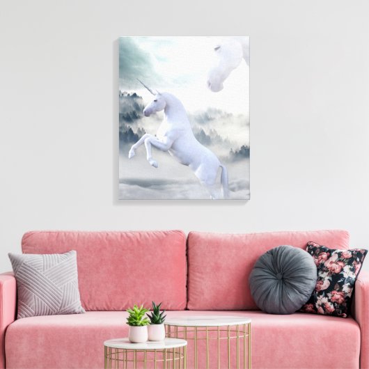 Unicorns Canvas Afdruk (Insitu (Woonkamer))