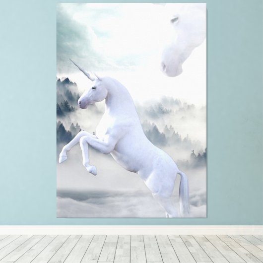 Unicorns Canvas Afdruk (Insitu (Houten vloer))