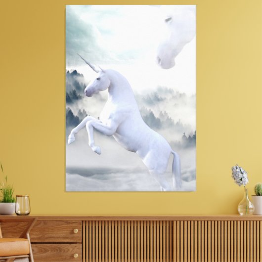 Unicorns Canvas Afdruk (Insitu (Woonkamer))