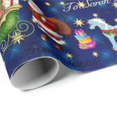 Unicorns die gegeten zijn aan Sinterkletsen die de Cadeaupapier (Rol Hoek)