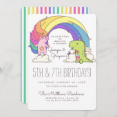 Unicorns & Dinosauriërs Vervroegde dag (Voorkant / Achterkant)