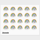 Unicorns do exist ronde sticker (Vel)