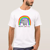 Unicorns do exist t-shirt (Voorkant)
