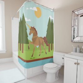 Unicorns Douchegordijn