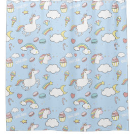 Unicorns Douchegordijn