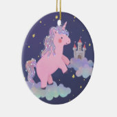 Unicorn's Dream Fantasy Illustratie Keramisch Ornament (Rechts)