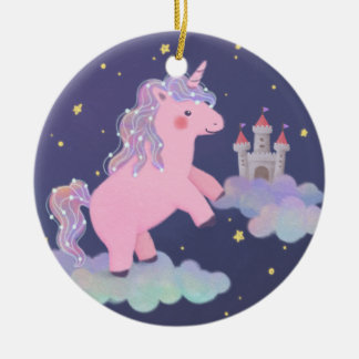 Unicorn's Dream Fantasy Illustratie Keramisch Ornament