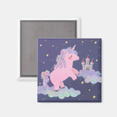 Unicorn's Dream Fantasy Illustratie Magneet (Voorkant / Achterkant)