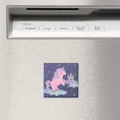 Unicorn's Dream Fantasy Illustratie Magneet (Insitu (Vaatwasser))