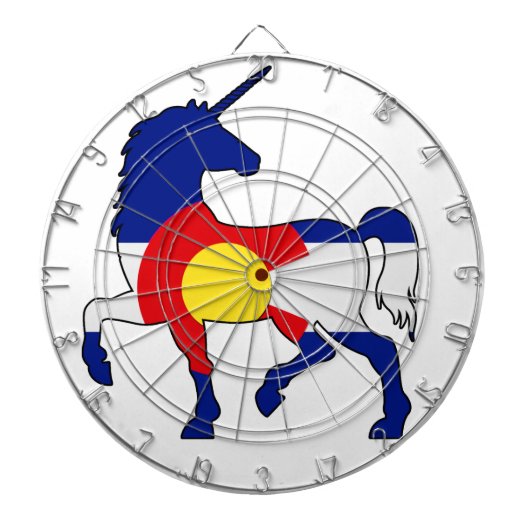 Unicorns en Colorado! Dartbord (Voorkant)