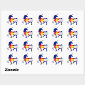 Unicorns en Colorado! Vierkante Sticker (Vel)