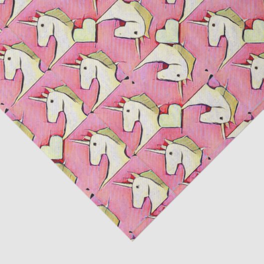 Unicorns en harten tissuepapier (Detail)