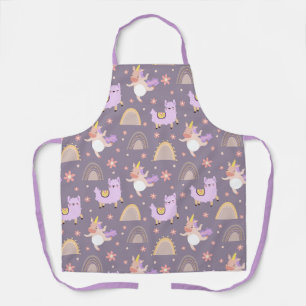 Unicorns en lamas schort