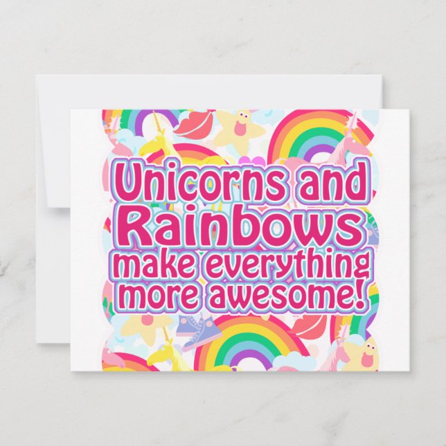 Unicorns en regenbogen (Voorkant)