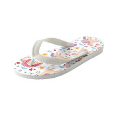 Unicorns en regenbogen kinder teenslippers (Schuin)