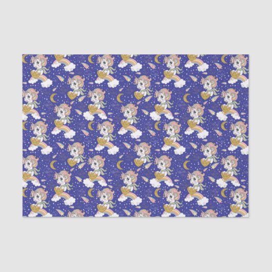 Unicorns en regenbogen tissuepapier (Voorkant)