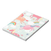 Unicorns en regenboog notitieblok (Linkerzijde)