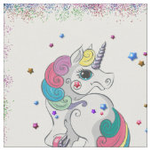 Unicorns en regenbooglitter stof (Close Up)