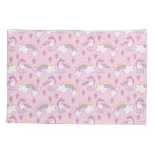 Unicorns en regenboogwolken kussensloop (Achterkant)