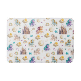 Unicorns & Fairytale Castle - Fantasy Bathroom Badmat