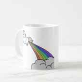 Unicorns Fart Rainbows Coffee Mok (Voorkant links)