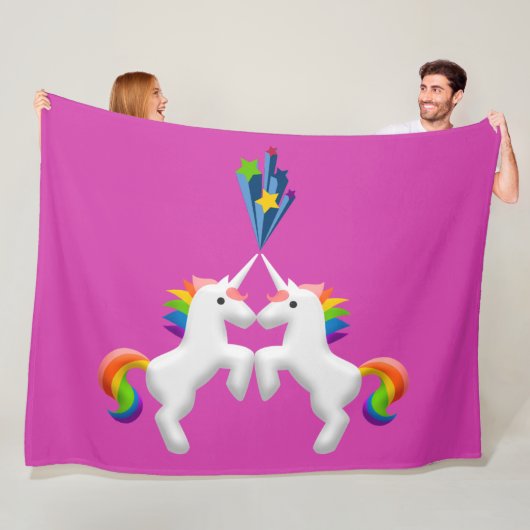 Unicorns Fleece Deken (In situ)