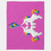 Unicorns Fleece Deken (Voorkant)