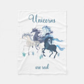 Unicorns fleece deken (Voorkant)