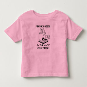 Unicorns geloven in de magische van het lezen - bl kinder shirts