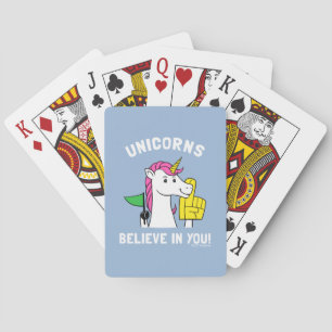 Unicorns geloven in jou pokerkaarten