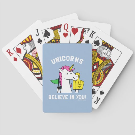 Unicorns geloven in jou pokerkaarten (Achterkant)